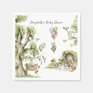 Circus Carnival Woodland Forest Baby Shower Napkins