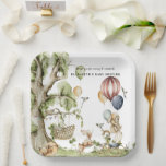 Circus Carnival | Woodland Forest Baby Shower Paper Plates<br><div class="desc">Add a fun and festive touch to your celebration with personalized paper plates for baby showers, birthdays and other parties. With your table décor being one of the most prominent elements in the look of your event, consider using personalized plates for a signature detail to complete any concept. Cute characters...</div>