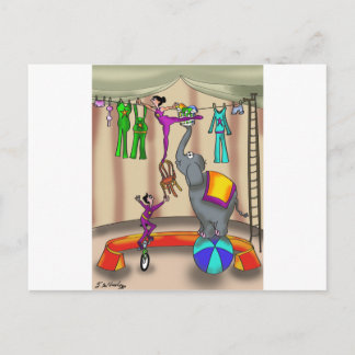 Circus Cartoon 9376 Postcard