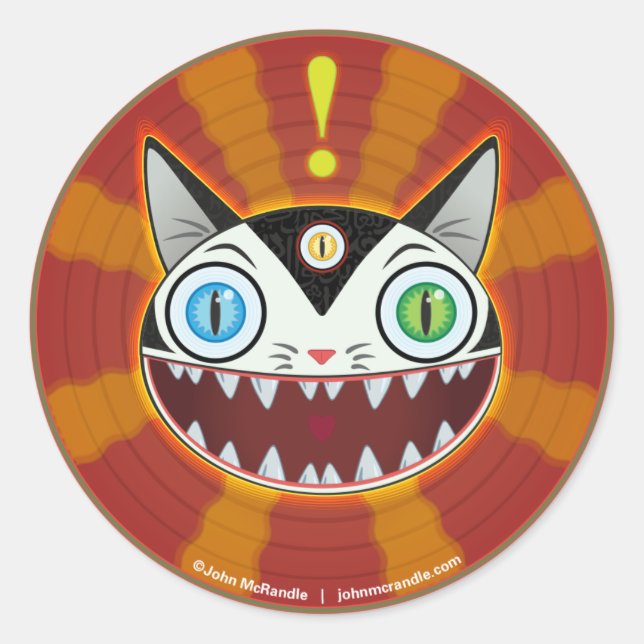 Circus Cat Sticker (Front)