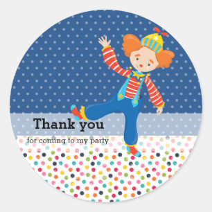 Circus * choose background color classic round sticker