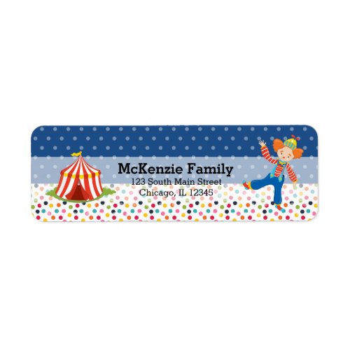 Circus  choose background color label