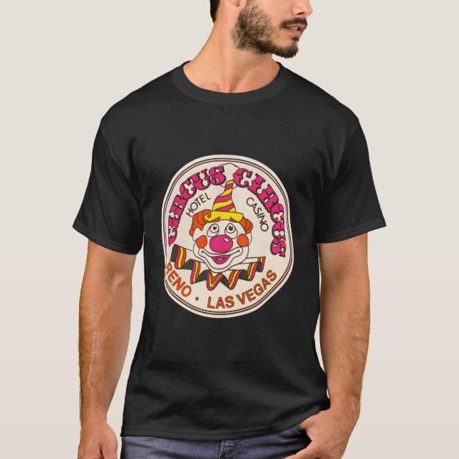 Circus Circus Casino Hotel Clown Las Vegas T-Shirt (Front)