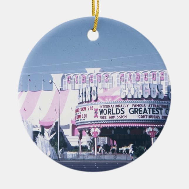 Circus Circus Las Vegas Ceramic Ornament (Front)