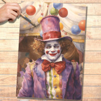 Circus Clown 5 Decoupage Paper