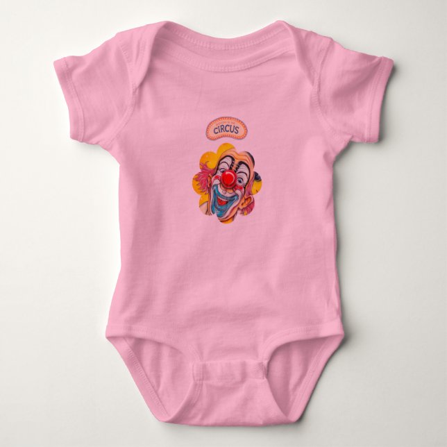 circus-clown baby bodysuit (Front)