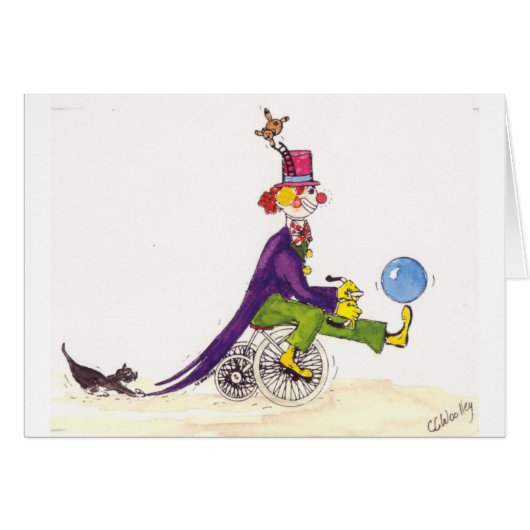 Circus Clown Cards (Front Horizontal)