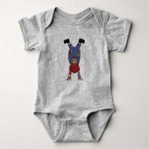 Circus Clown Doing a Handstand Baby Bodysuit