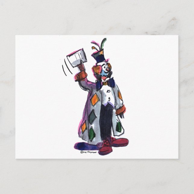ciRcUs cLoWn Postcard (Front)