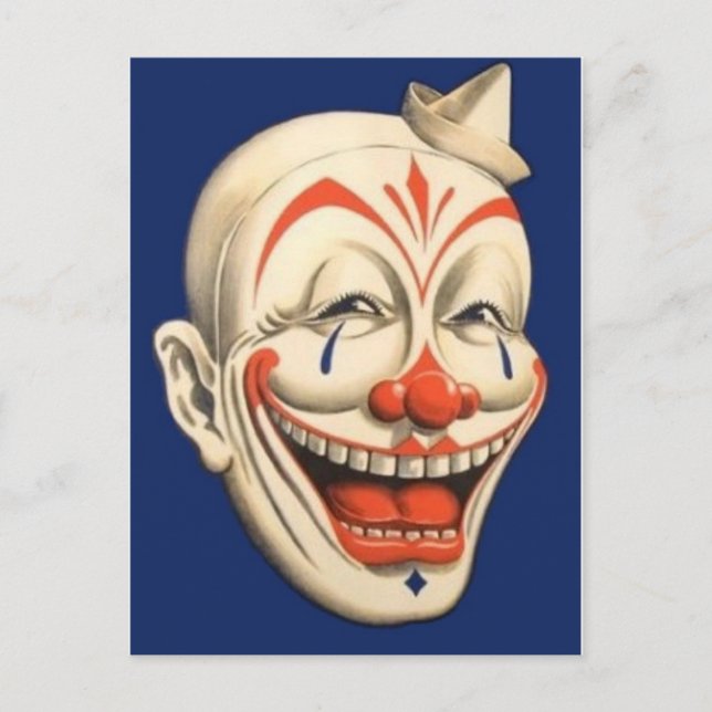 Circus Clown Postcard (Front)
