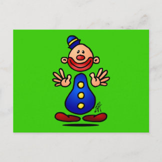 Circus Clown Postcard
