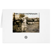 Circus Clown-with-Mule Cards (Back Horizontal)