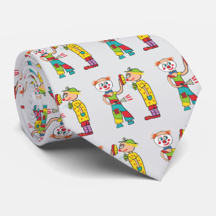 Circus Clowns Neck Tie