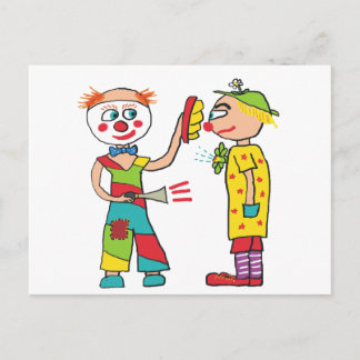 Circus Clowns Postcard