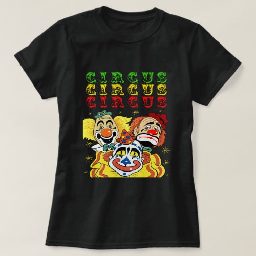 Circus Clowns T_Shirt