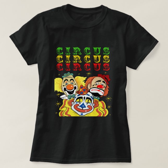 Circus Clowns T-Shirt (Design Front)