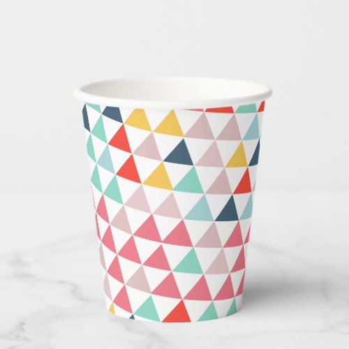 Circus Color Triangles Paper Cup