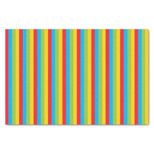 Circus Colored Stripes Tissue Paper