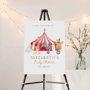 Circus come one come all birthday welcome foam board