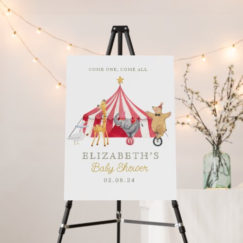 Circus come one come all birthday welcome