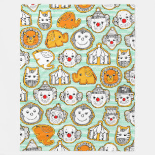 circus cookies fleece blanket