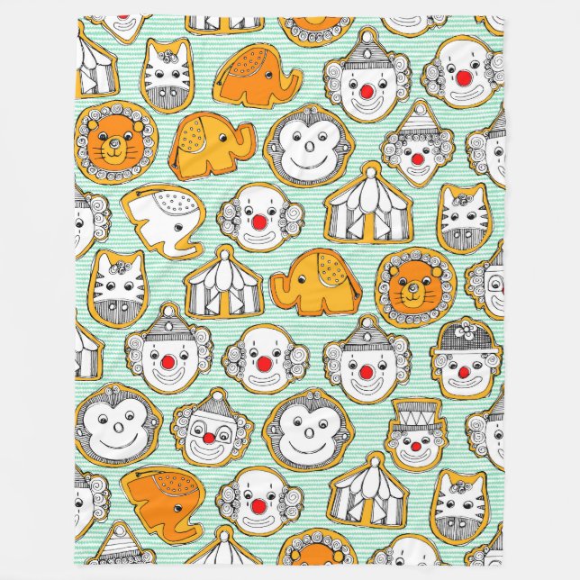 circus cookies fleece blanket (Front)