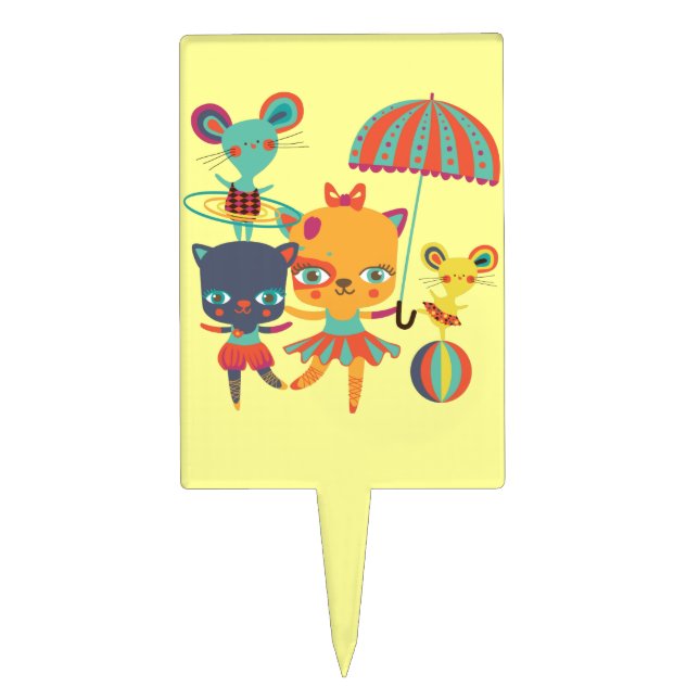Circus Cuties Cake Topper (Front)