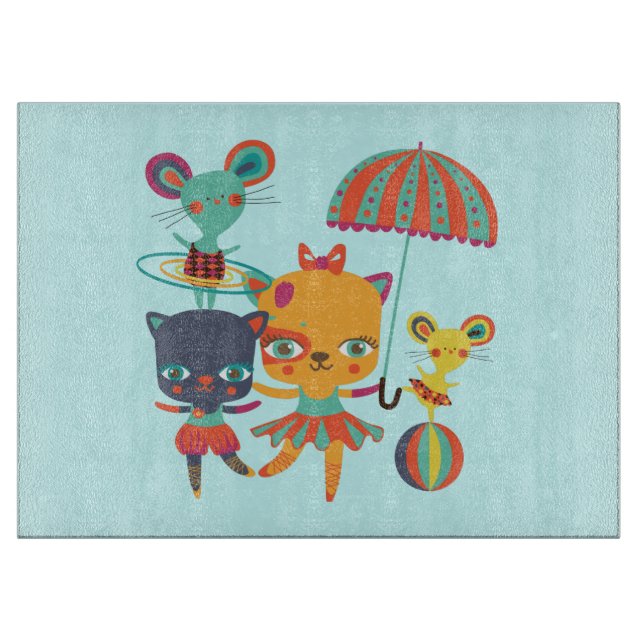 Circus Cuties Cutting Board (Front)