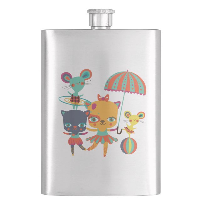 Circus Cuties Flask (Front)