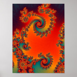 Circus Double Spiral Poster