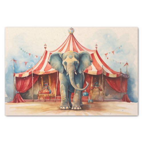 Circus Elephant 1 Decoupage Paper