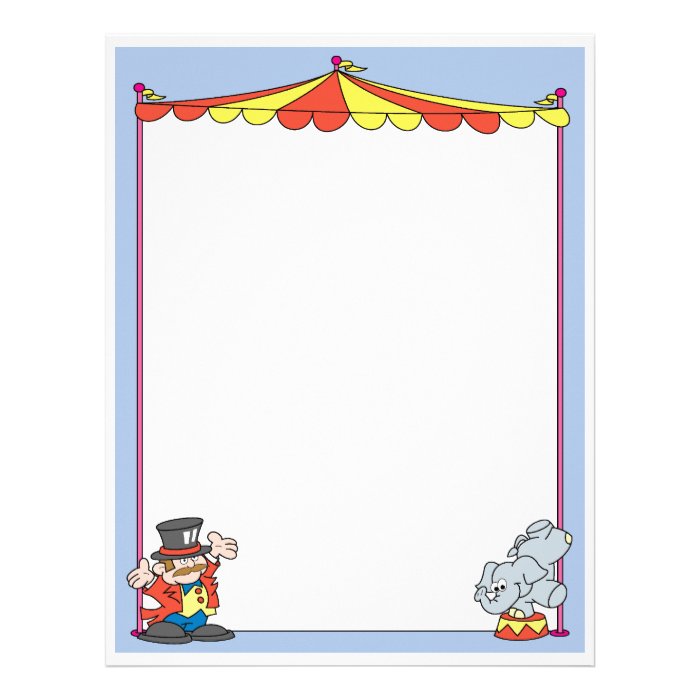 Circus Elephant Act Letterhead Design