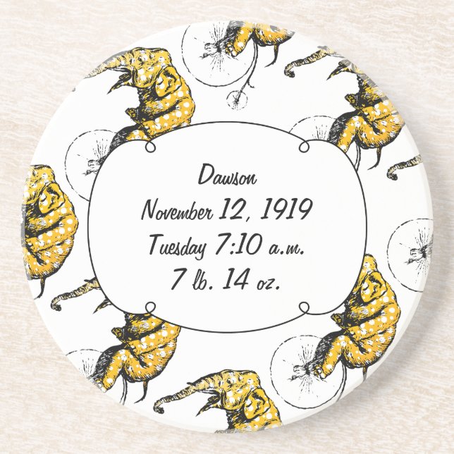 Circus Elephant Gifts Drink Coaster (Front)