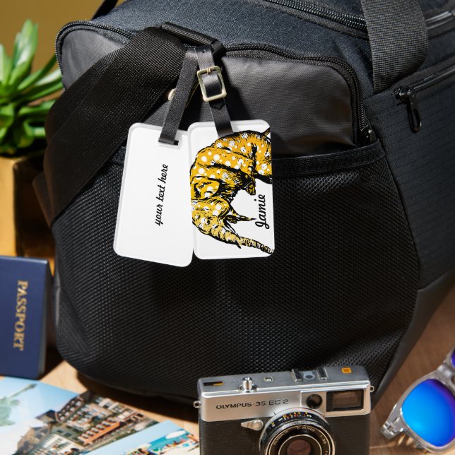 Circus Elephant Gifts Luggage Tag (Front & Back)