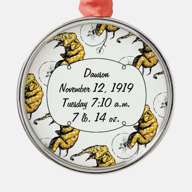 Circus Elephant Gifts Metal Ornament (Front)