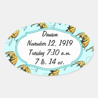 Circus Elephant Gifts Oval Sticker