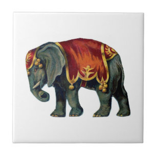 Circus elephant tile