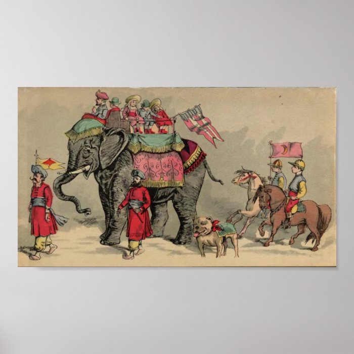 Circus Elephants and Horses Posters