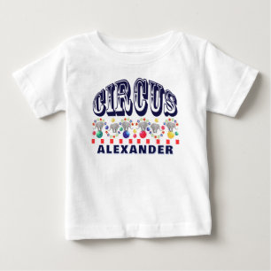 Circus Elephants Baby T-Shirt