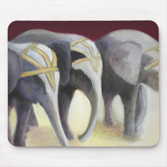 Circus Elephants Mousepad (Front)