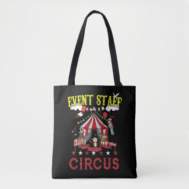 Circus Event Staff Funny Party Carnival Crew Tote Bag (Front)