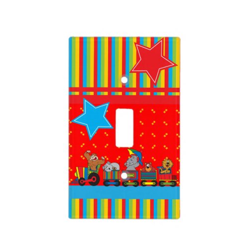 Circus Fun for Everyone Nursery Theme for Baby Light Switch Cover