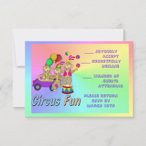 Circus Fun Invitation