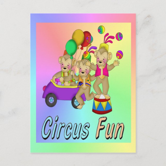 Circus Fun Postcard (Front)