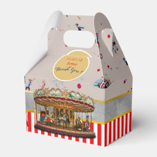 CIRCUS Gable Boxes Vintage Carousel Personalized