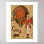 Circus Girl Poster at Zazzle
