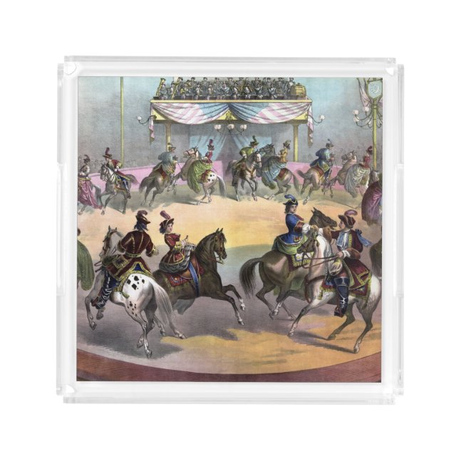 Circus Grand Finale, Circa 1872. Acrylic Tray (Front)