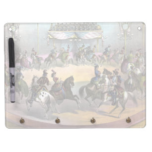 Circus Grand Finale, Circa 1872. Dry Erase Board With Keychain Holder