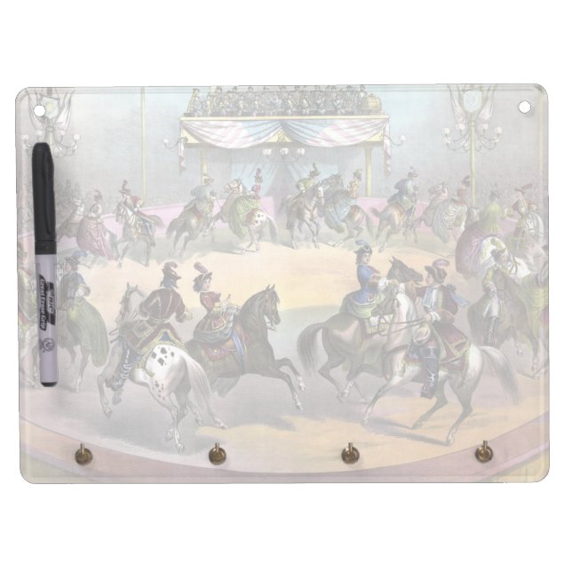 Circus Grand Finale, Circa 1872. Dry Erase Board With Keychain Holder (Front)