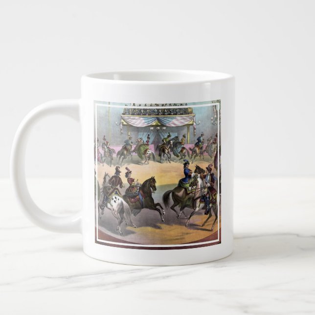 Circus Grand Finale, Circa 1872. Giant Coffee Mug (Left)